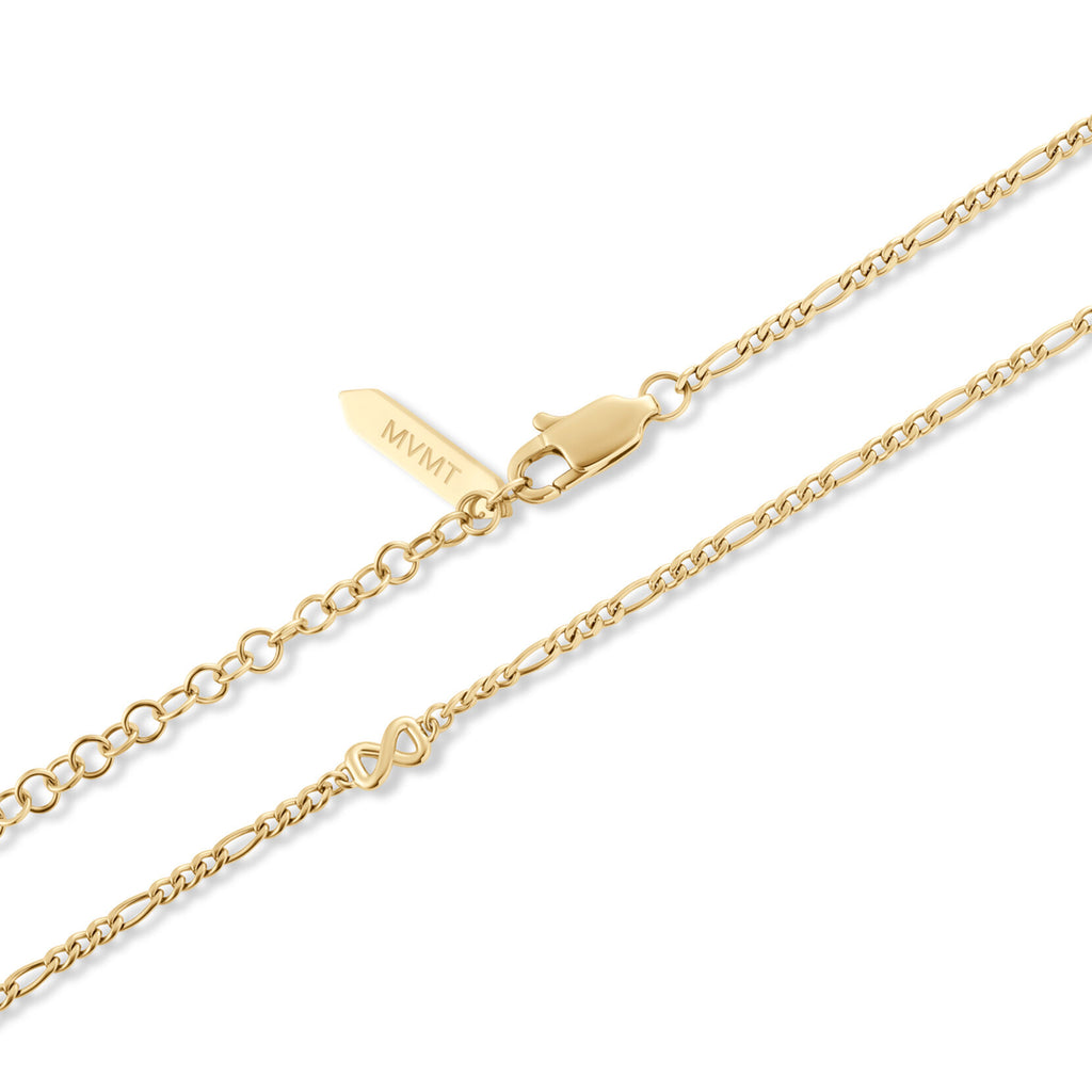 Figaro Chain Bracelet - 1.8MM | Gold - image 3