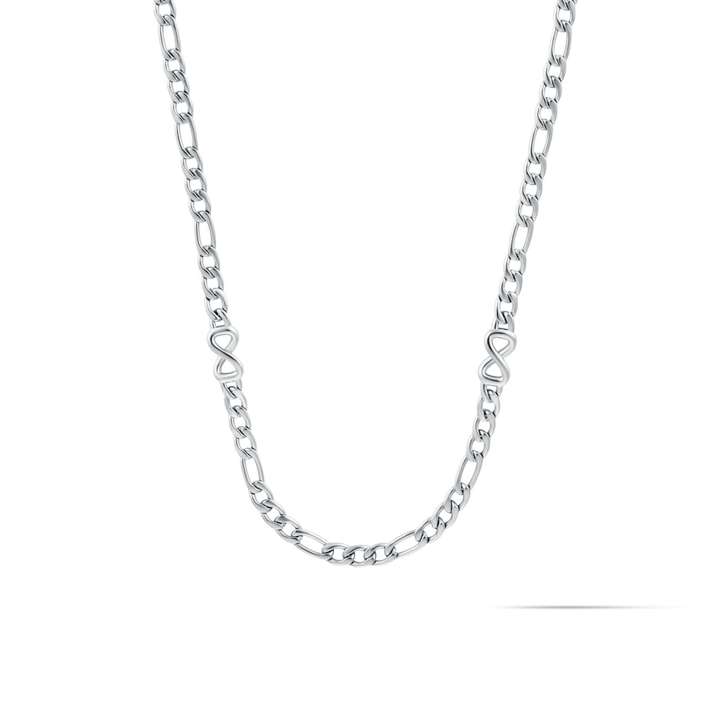Figaro Chain Necklace - 3.8MM | Silver - main image