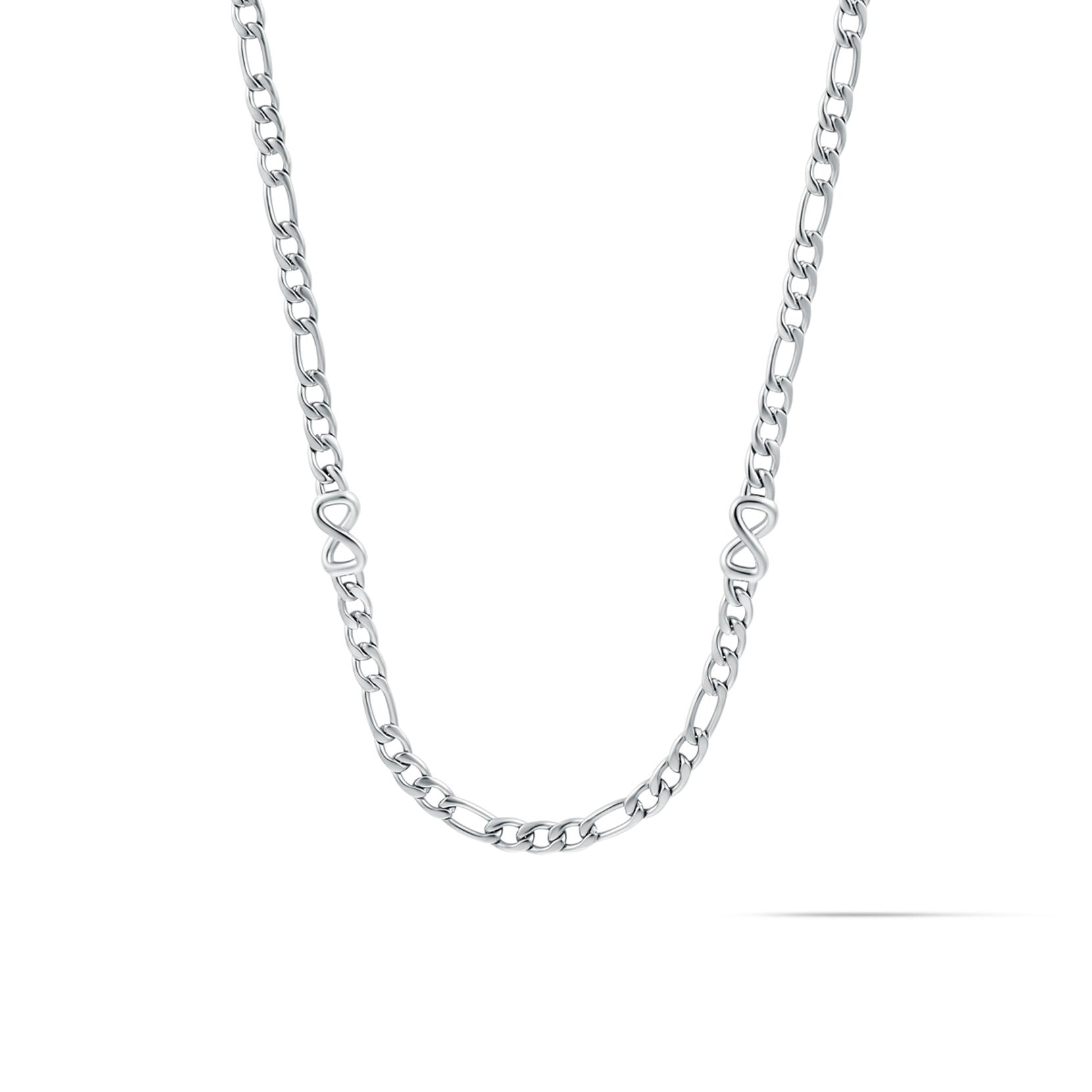 Figaro Chain Necklace - 3.8MM | Silver - main image