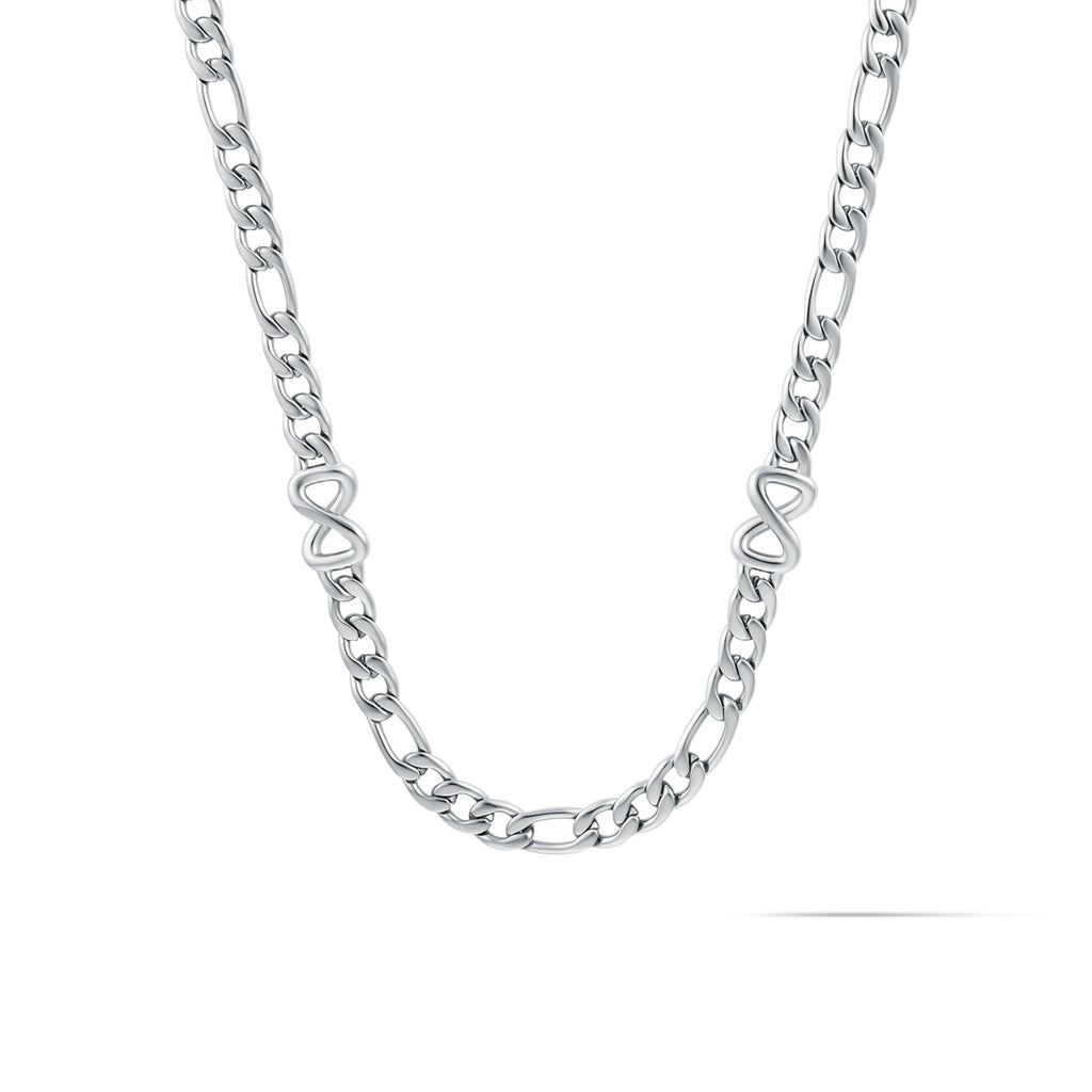 Figaro Chain Necklace - 5.3MM | Silver - main image