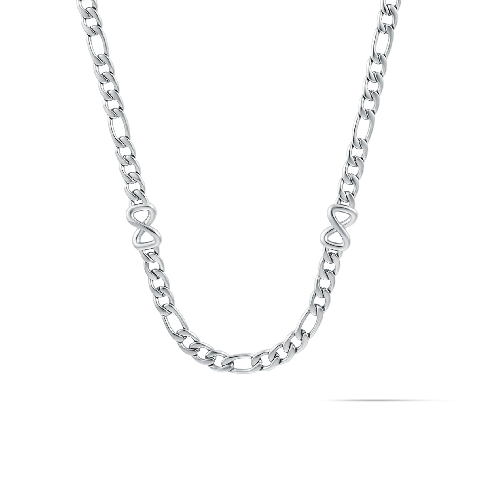 Figaro Chain Necklace - 5.3MM | Silver - main image