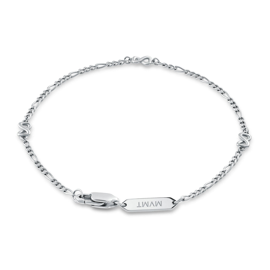 Figaro Chain Bracelet - 1.8MM | Silver - image 2