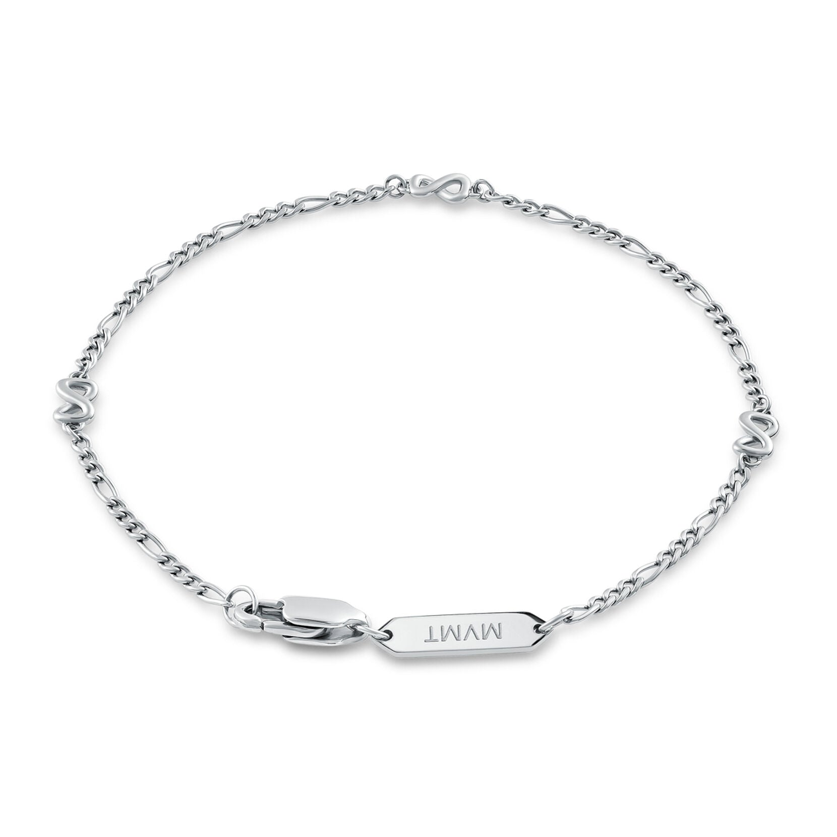 Figaro Chain Bracelet - 1.8MM | Silver - image 2