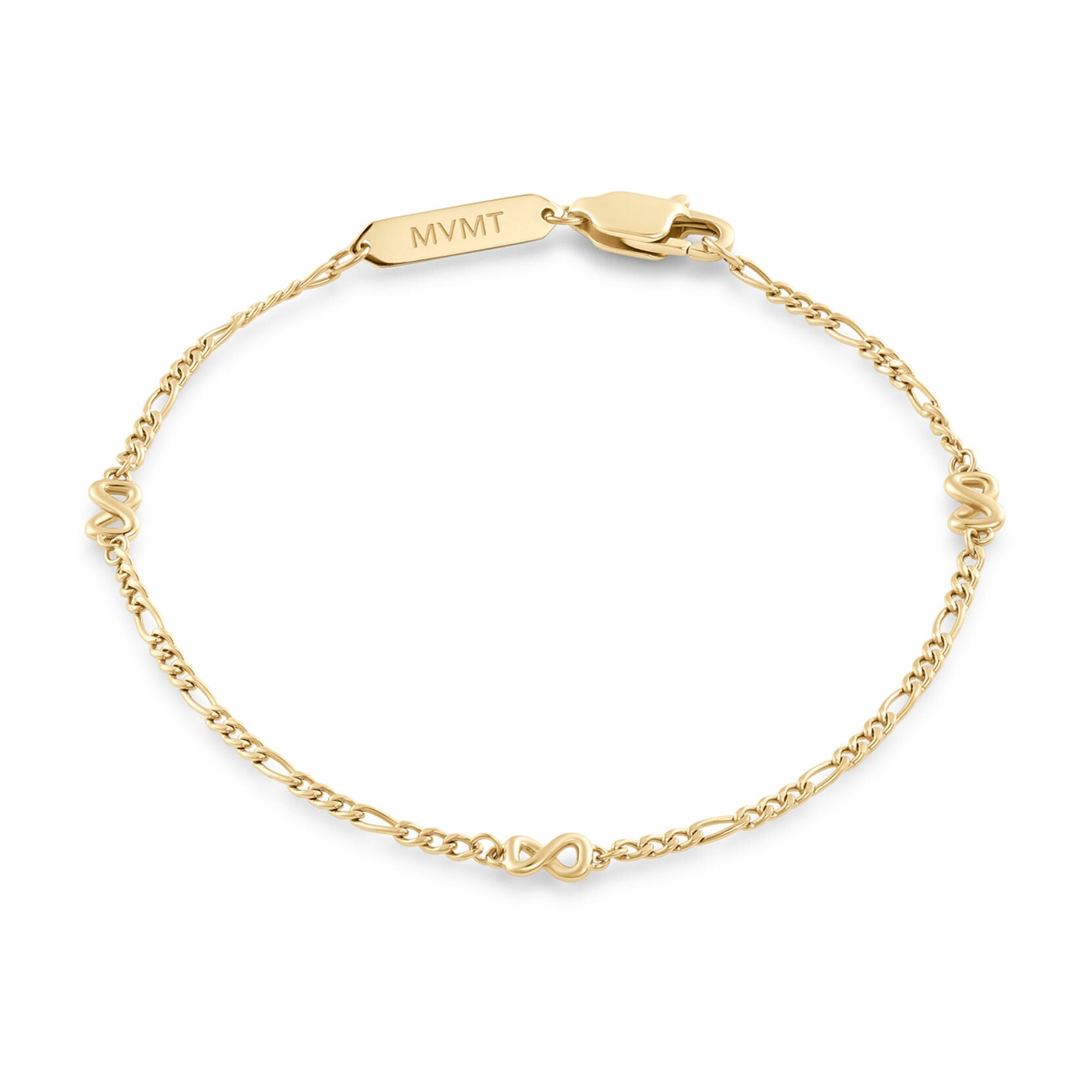 Figaro Chain Bracelet - 1.8MM | Gold - main image