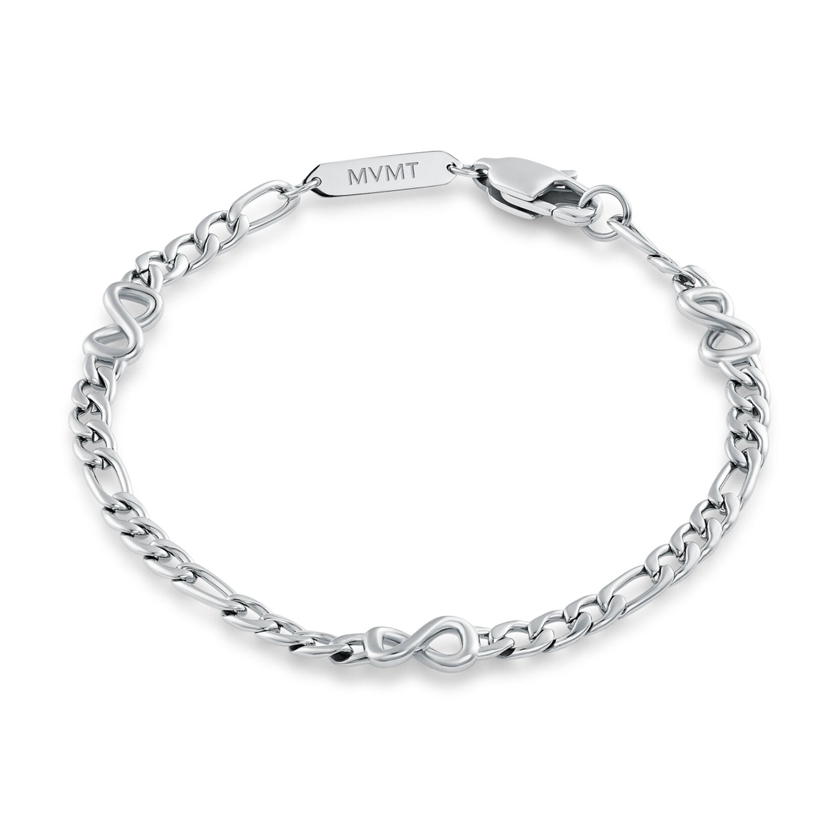 Figaro Chain Bracelet - 3.8MM | Silver - main image