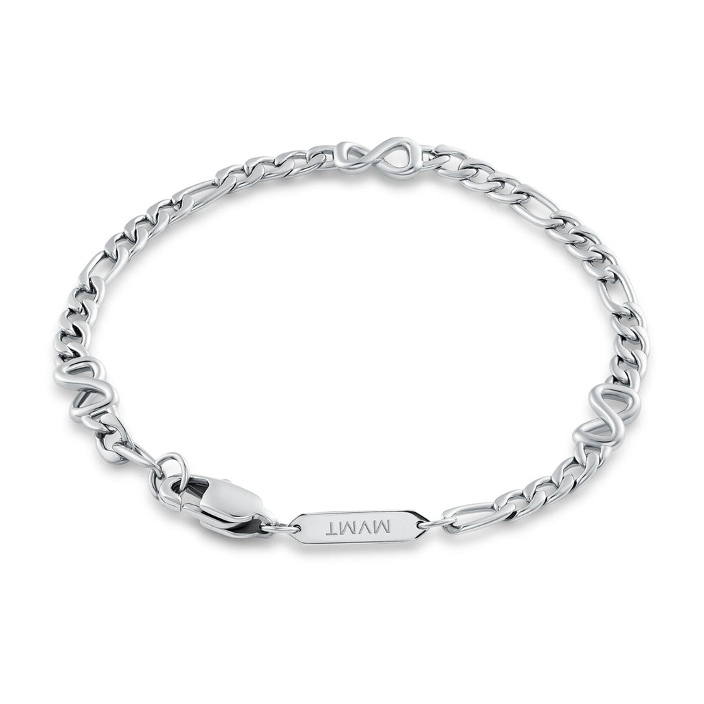 Figaro Chain Bracelet - 3.8MM | Silver - image 2