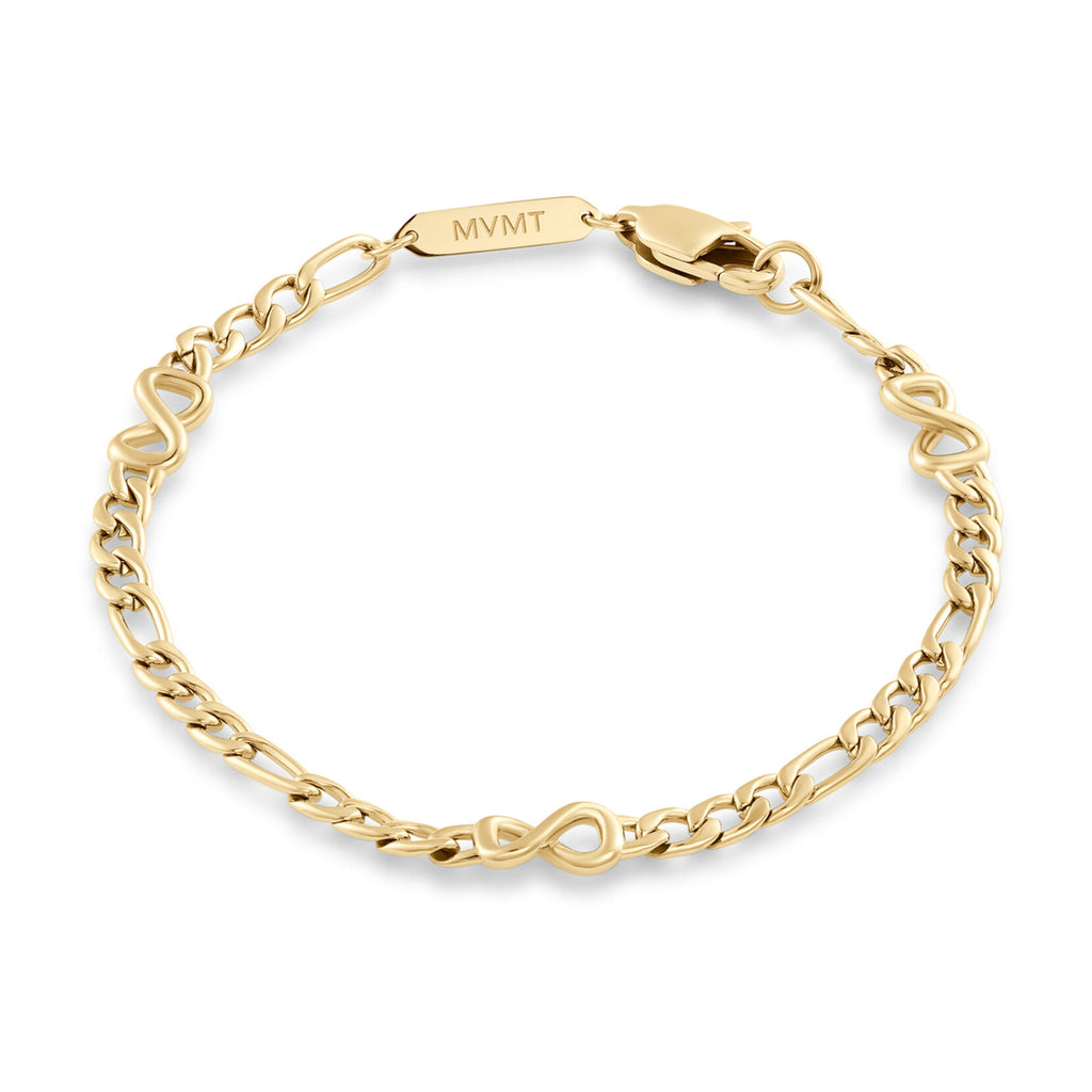 Figaro Chain Bracelet - 3.8MM | Gold - main image
