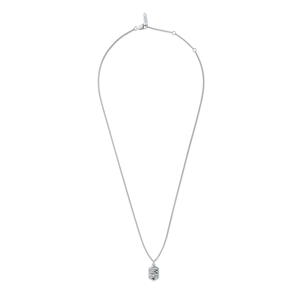 Hex Pendant Necklace | Silver - image 2