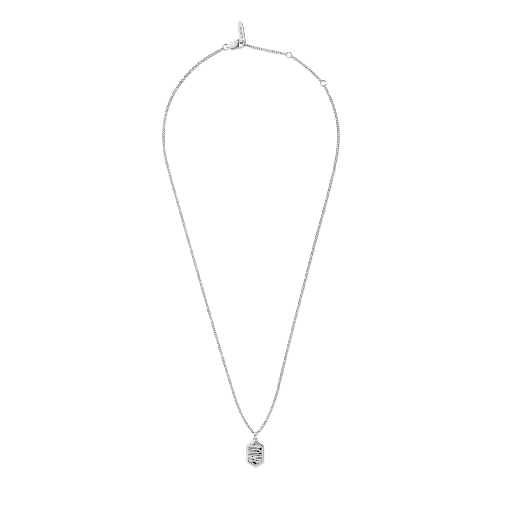 Hex Pendant Necklace | Silver - image 2