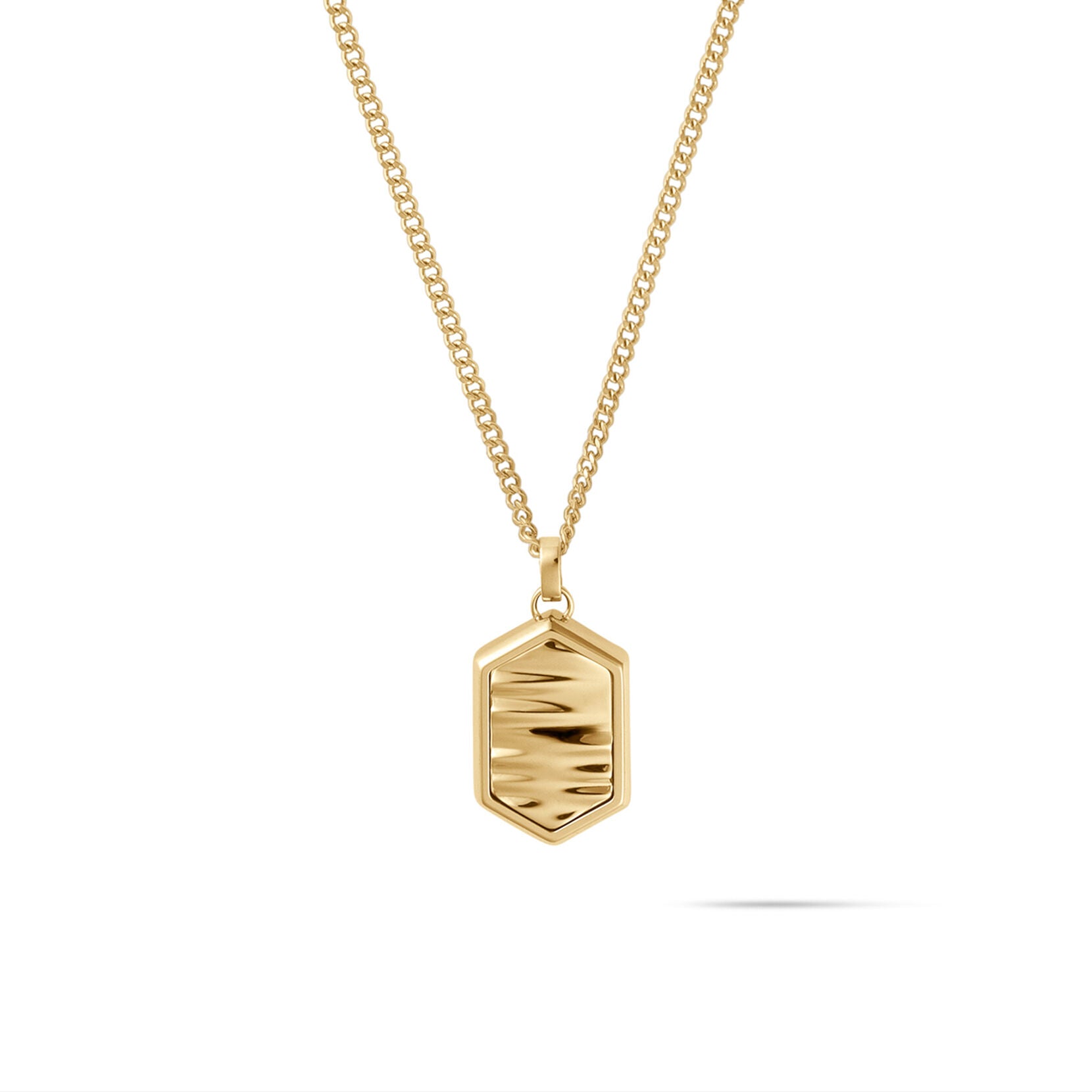 Hex Pendant Necklace | Gold - main image