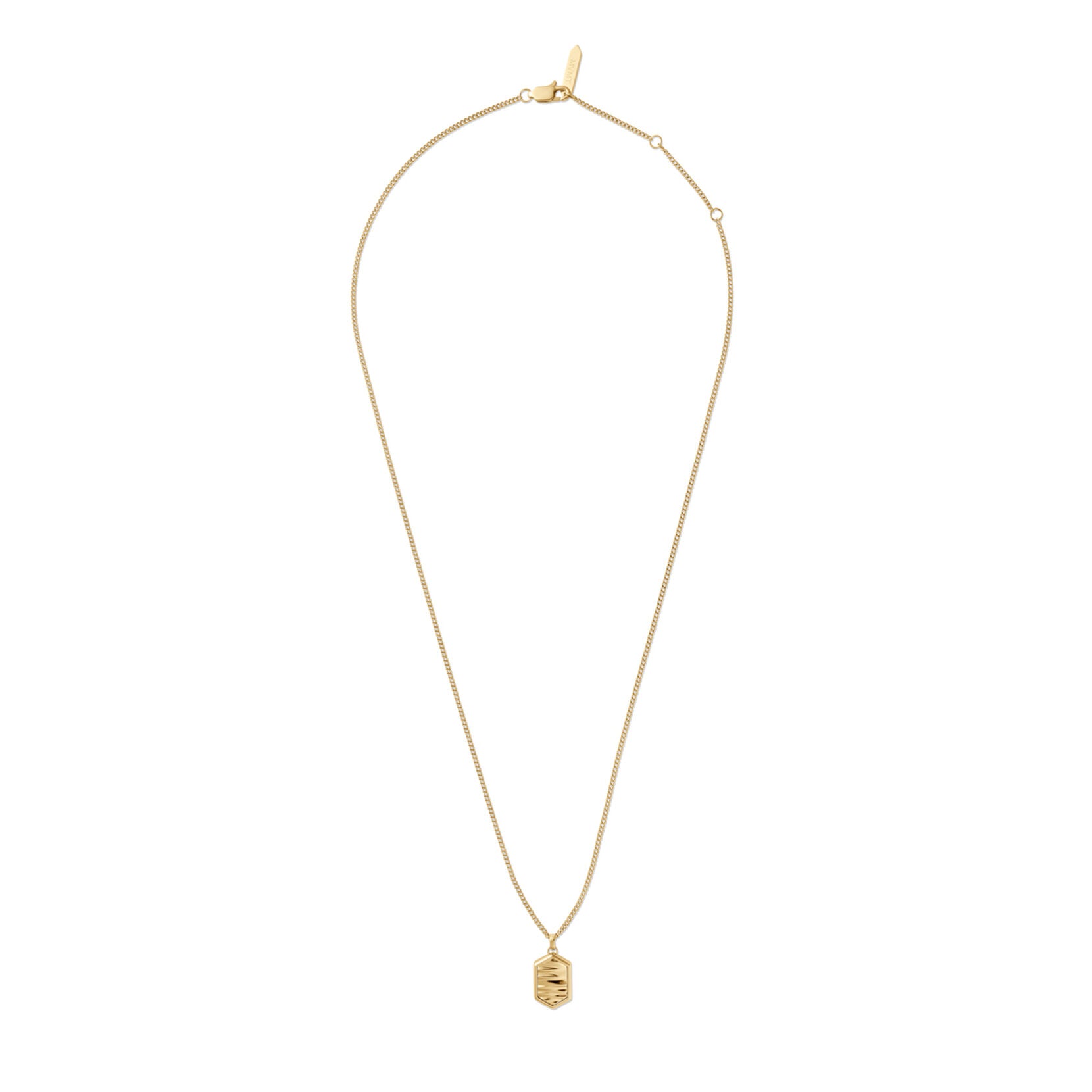 Hex Pendant Necklace | Gold - image 2