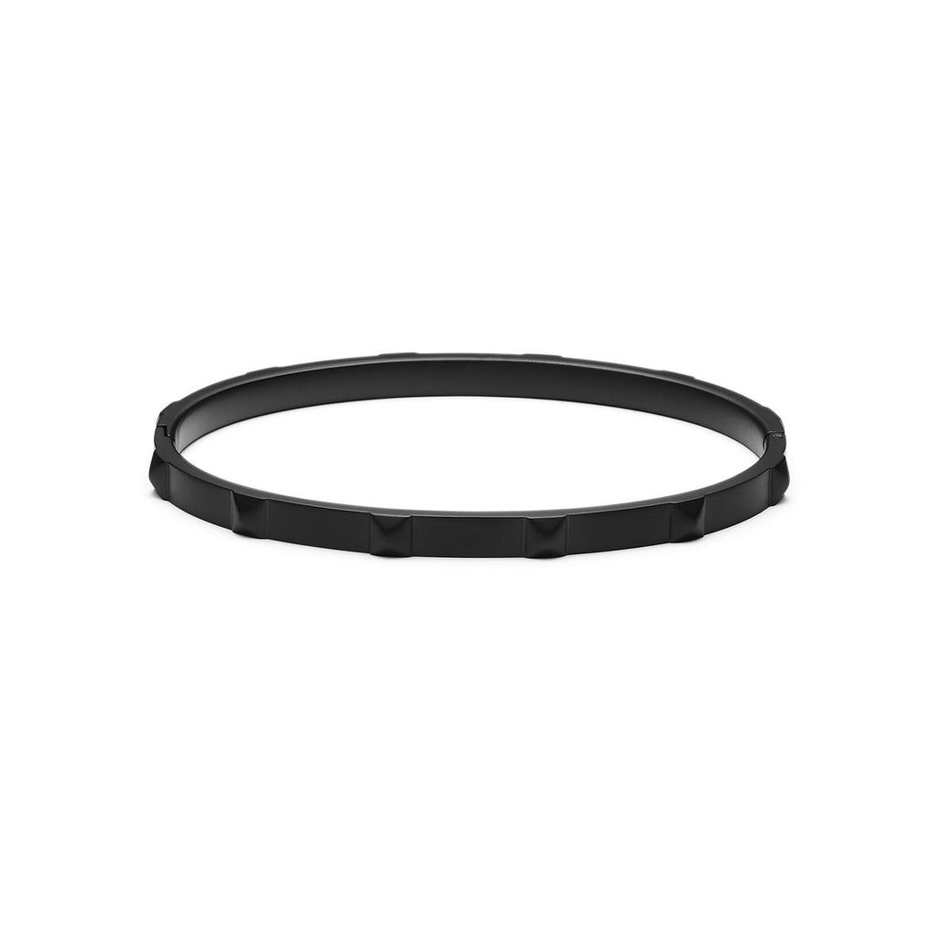 Stud Bangle Thin | Matte Black - image 2