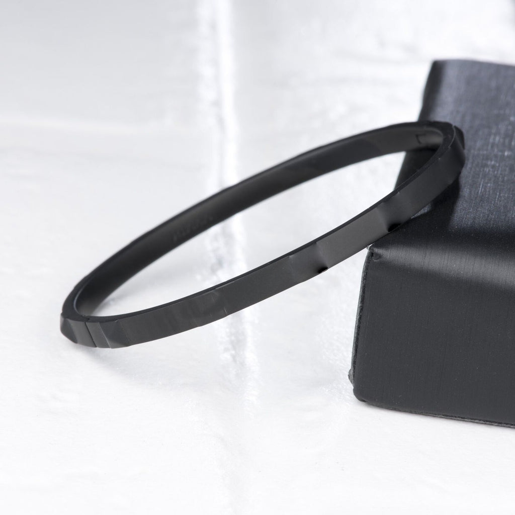Stud Bangle Thin | Matte Black - image 3
