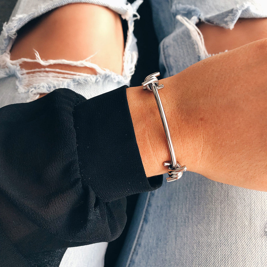 Double Barbed Cuff | Silver - image 4