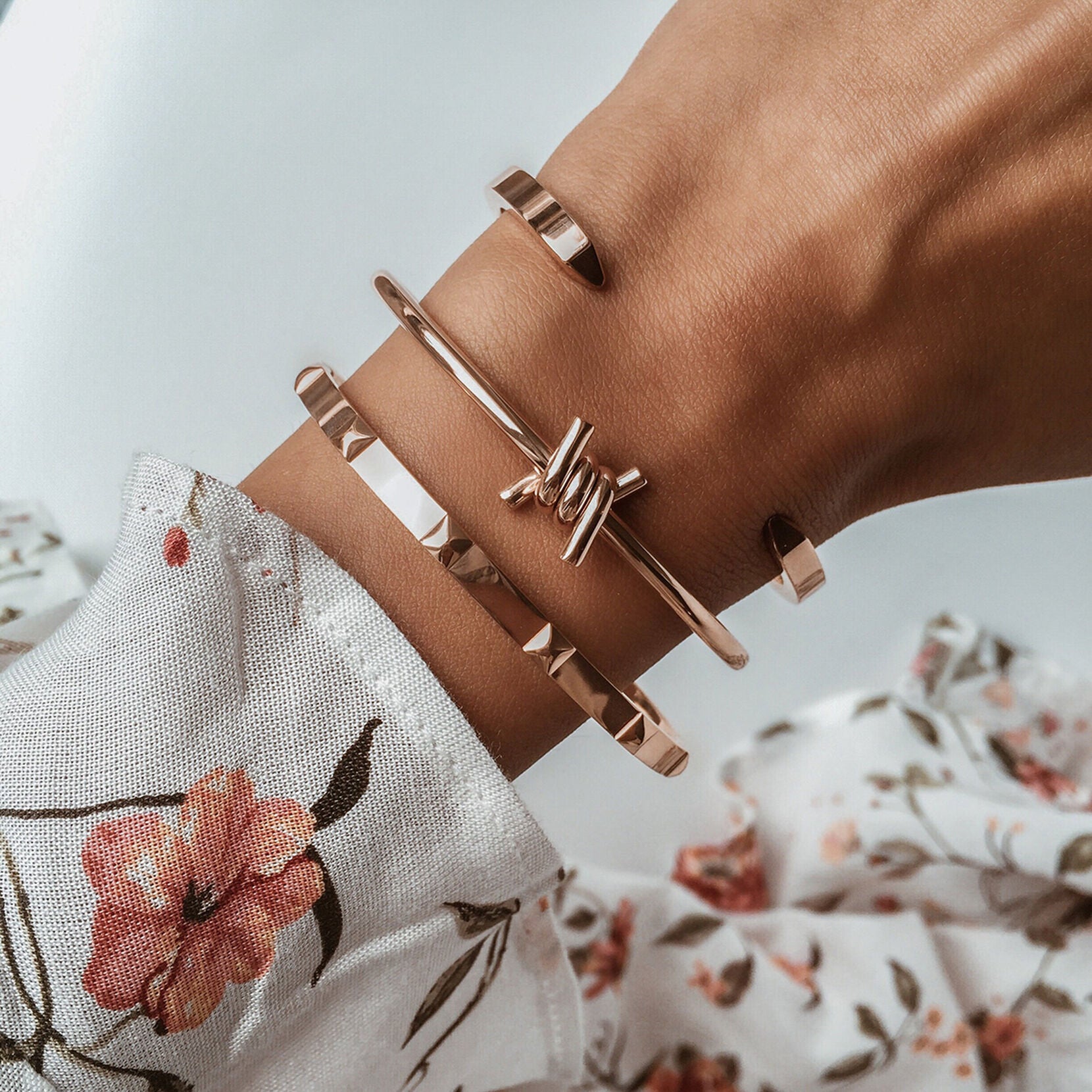 Single Barbed Cuff | Rose Gold - image 6