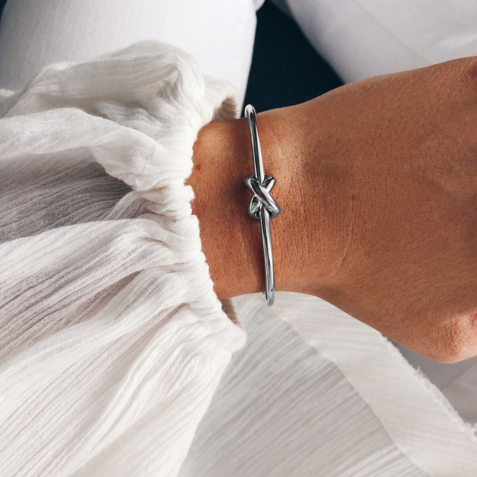 Knot Cuff | Silver - image 4