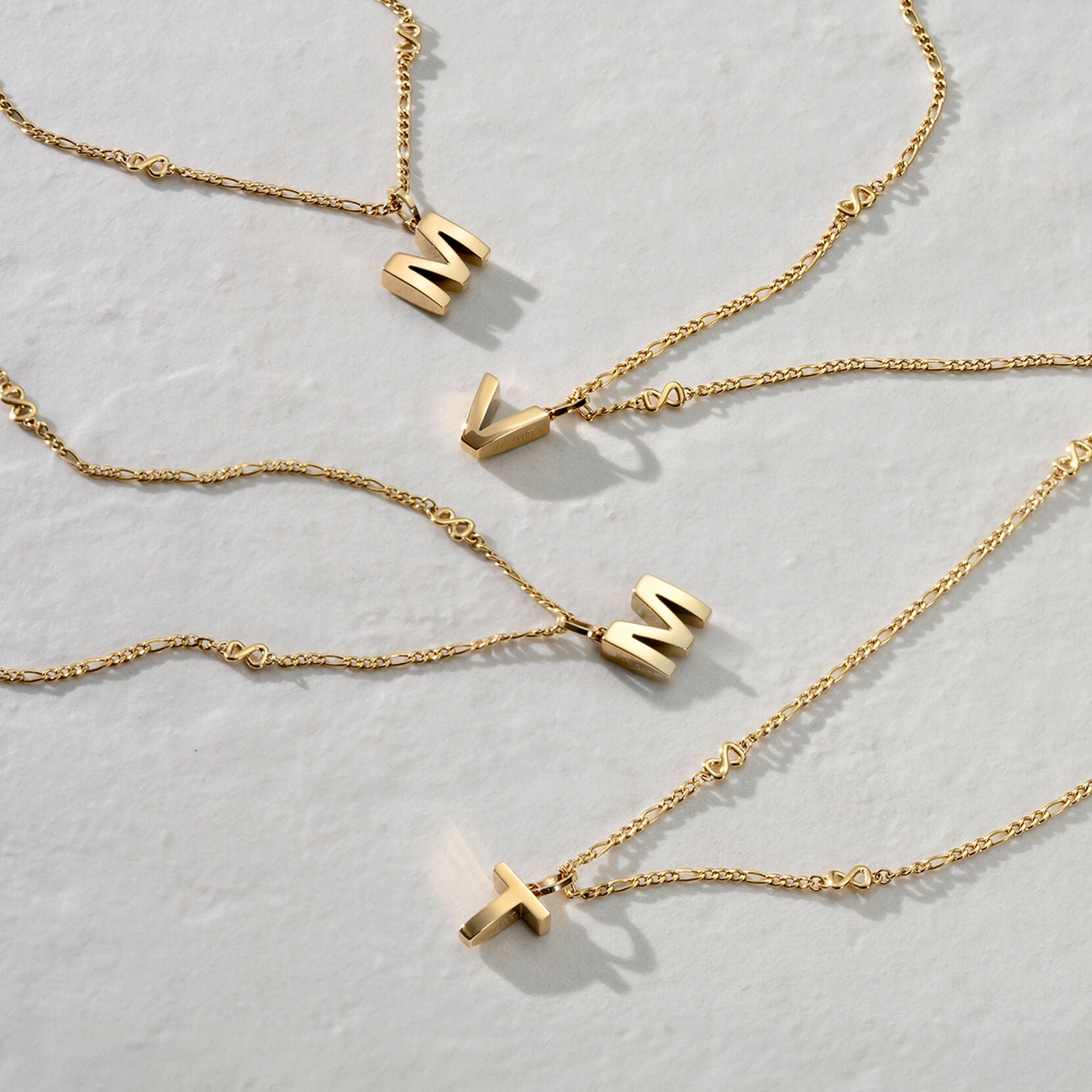 Alphabet Charm - N | Gold - image 2