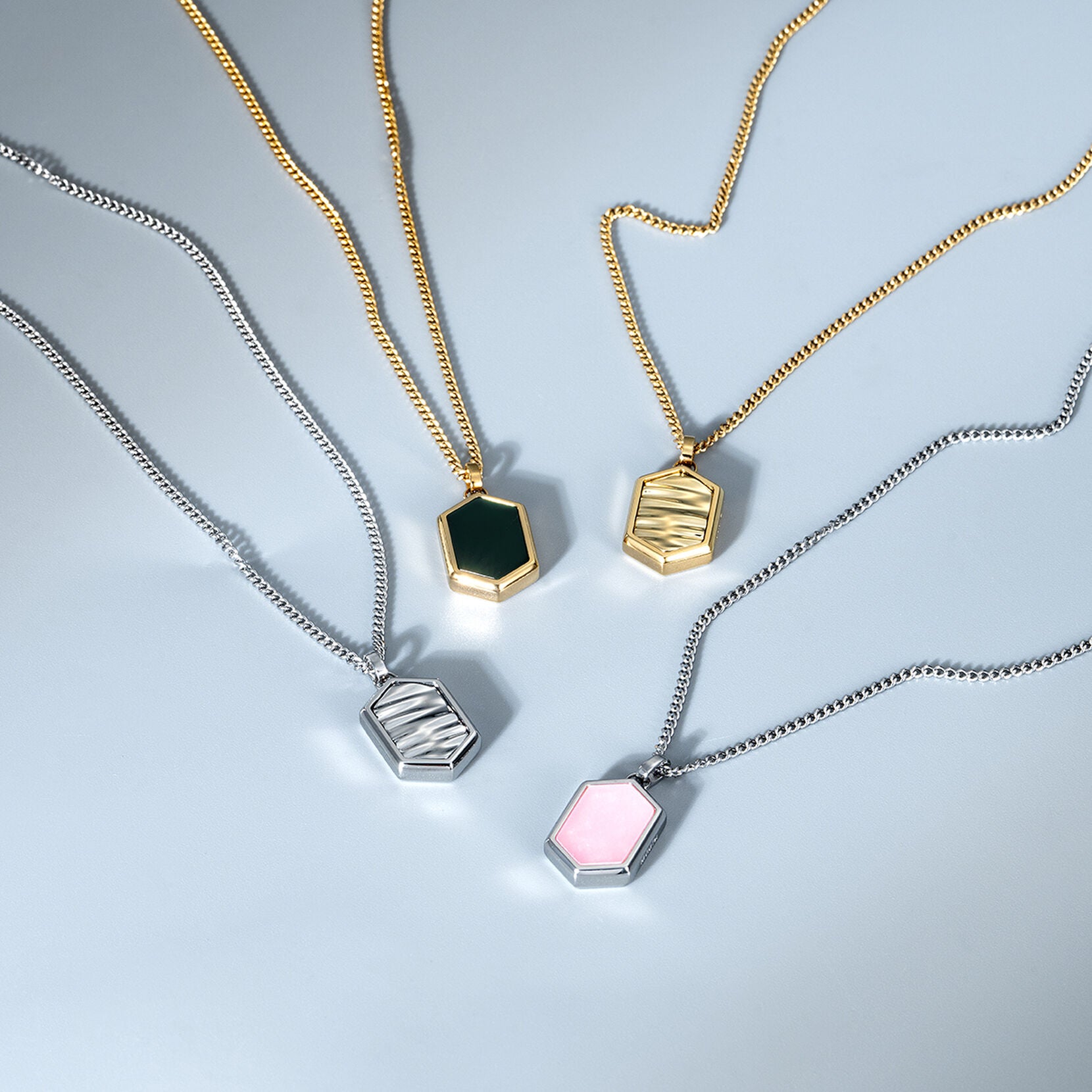Hex Pendant Necklace | Gold - image 3